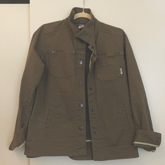 Stio Womens Canvas Jacket Olive Small 